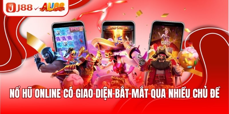 Nổ hũ online có giao diện bắt mắt qua nhiều chủ đề